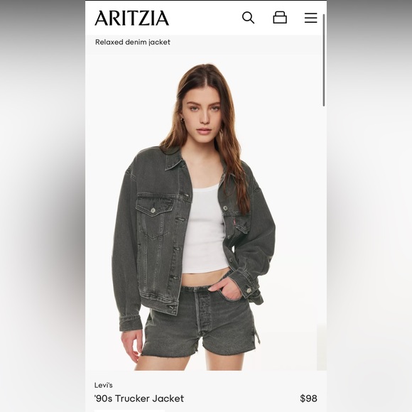 Levi’s black jacket (Aritzia) - Picture 1 of 3